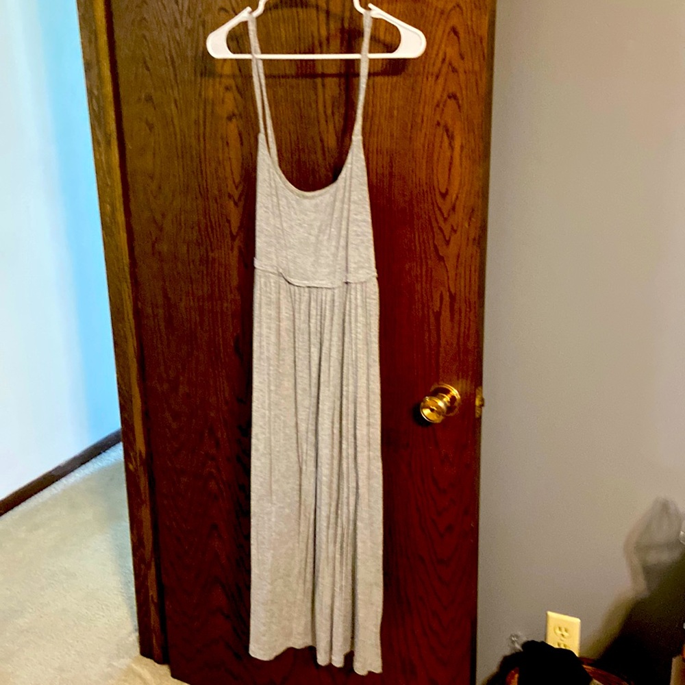 Grey jersey dress